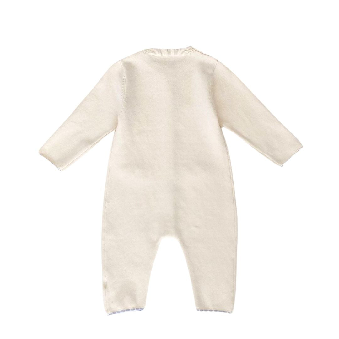 Baby Strampler Langarm Overall mit Applikation