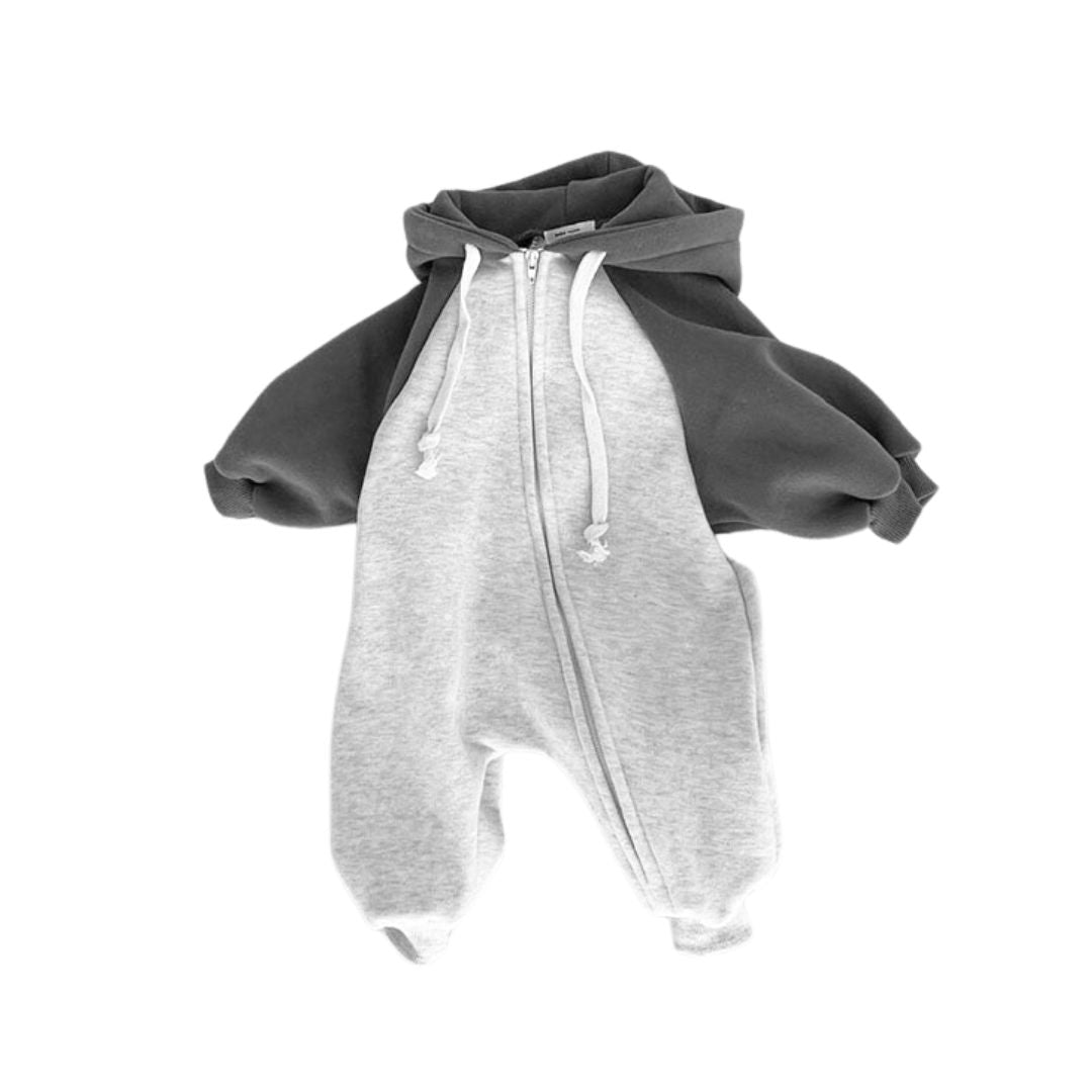 Baby Overall mit Front-Zipper Colormatch