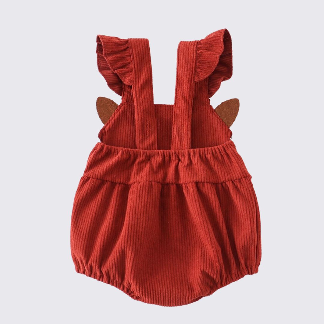 Cord Rehkitz Girl Strampler rostrot