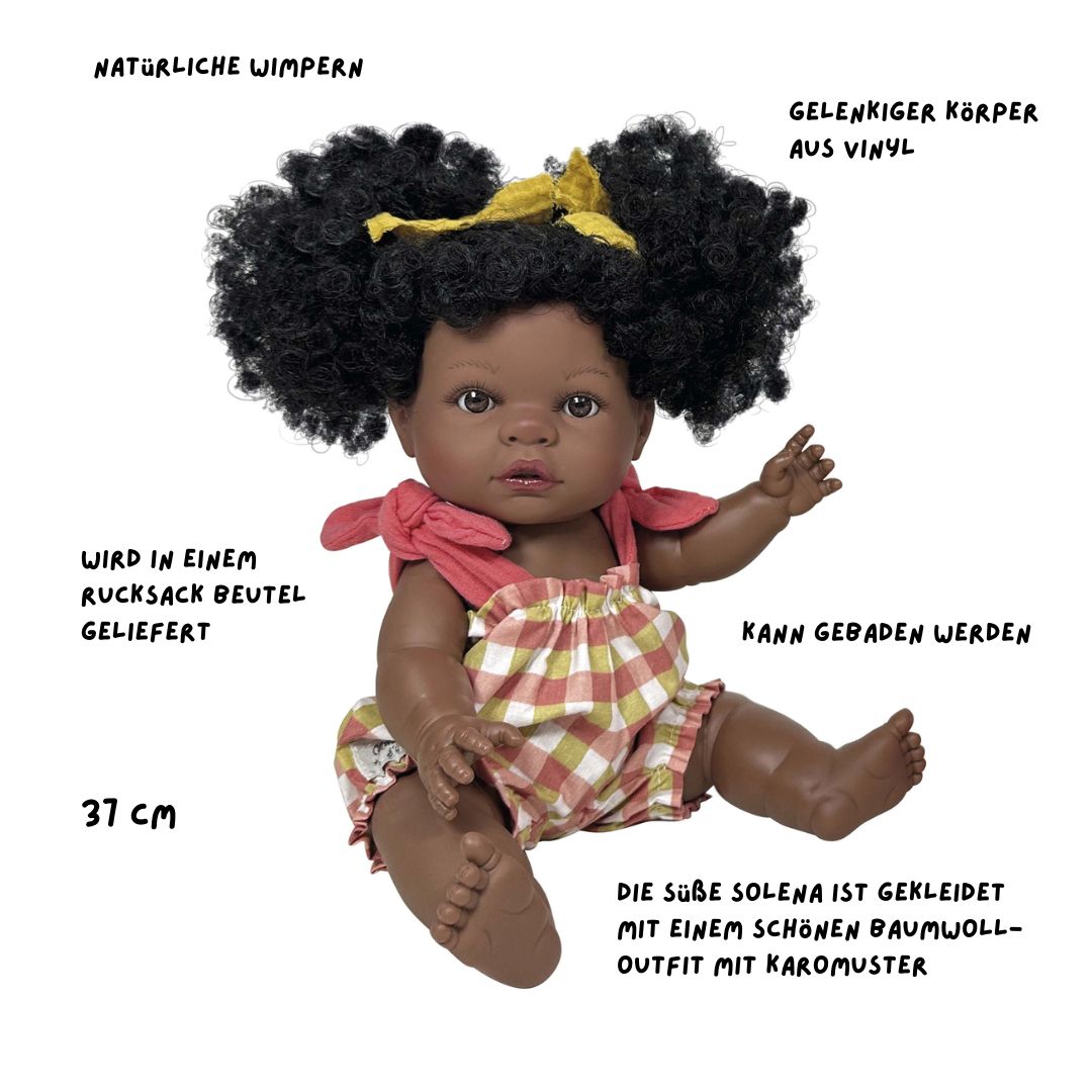 Bewegliche Baby Puppe 'Nasha'
