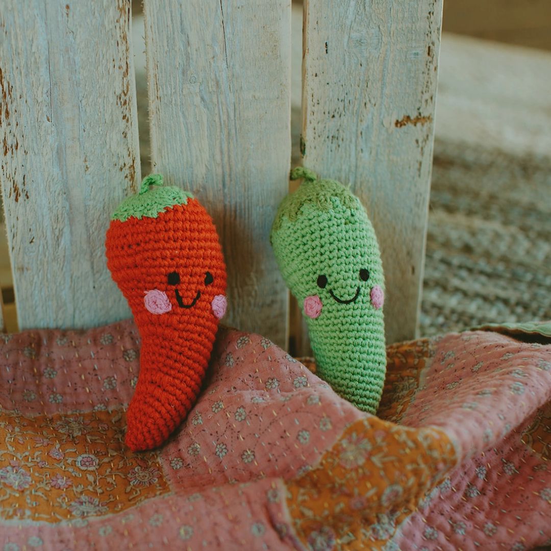 Baby Rassel grüne Chilischote