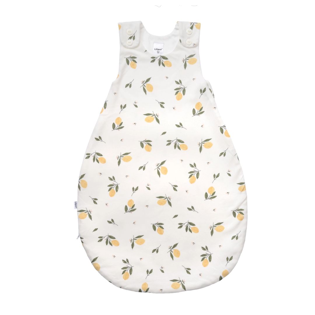 Sommerschlafsack mit Zitronenprint