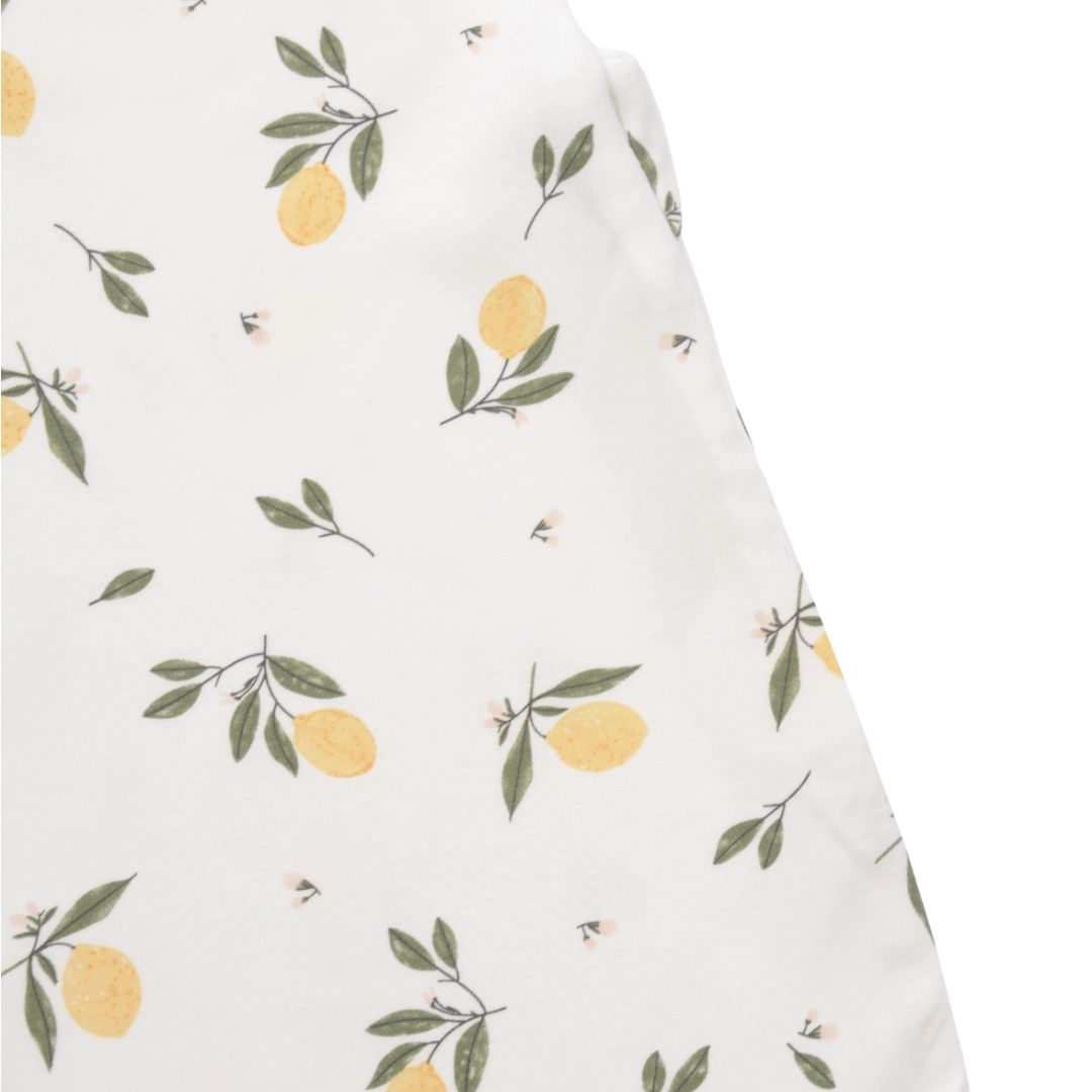 Sommerschlafsack mit Zitronenprint