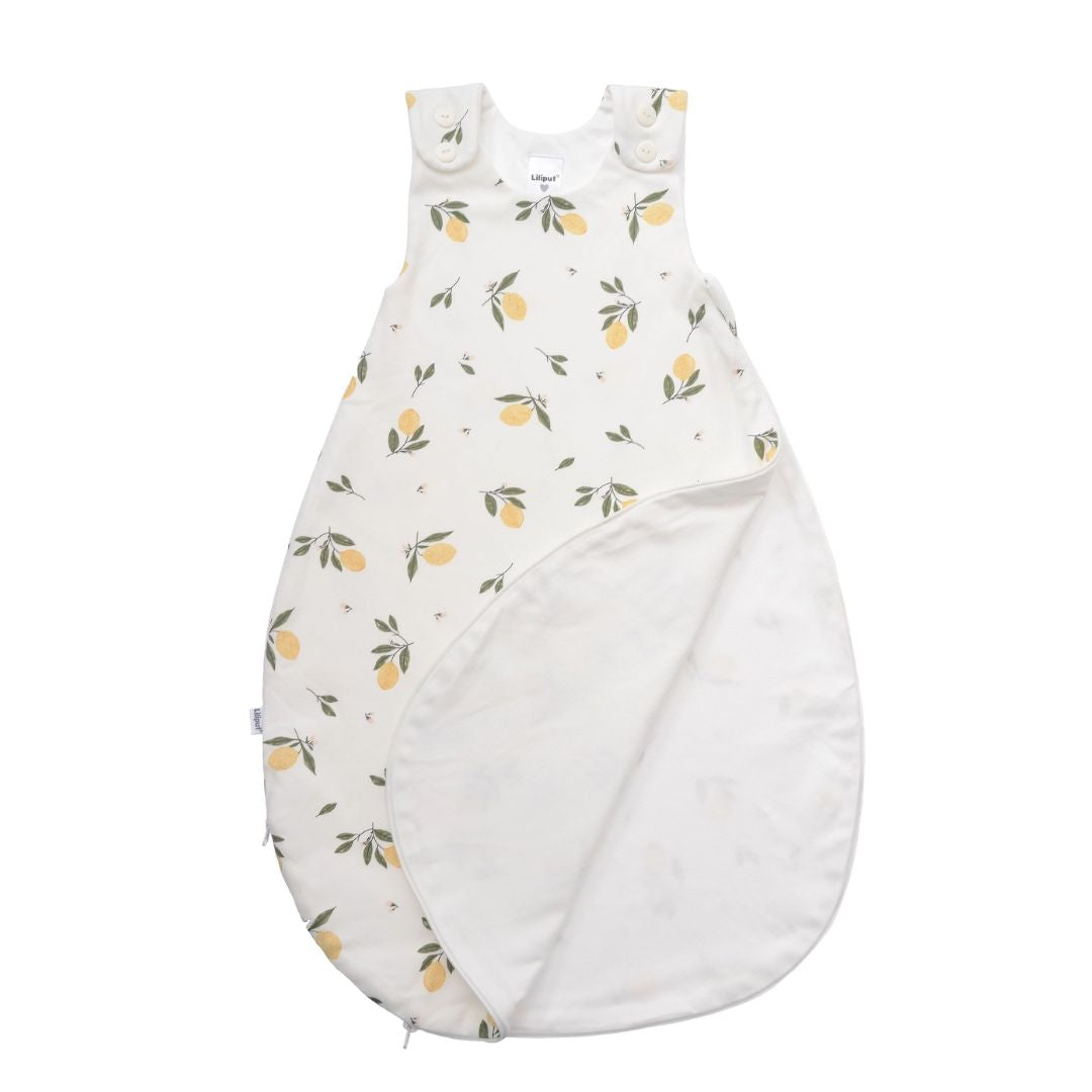 Sommerschlafsack mit Zitronenprint