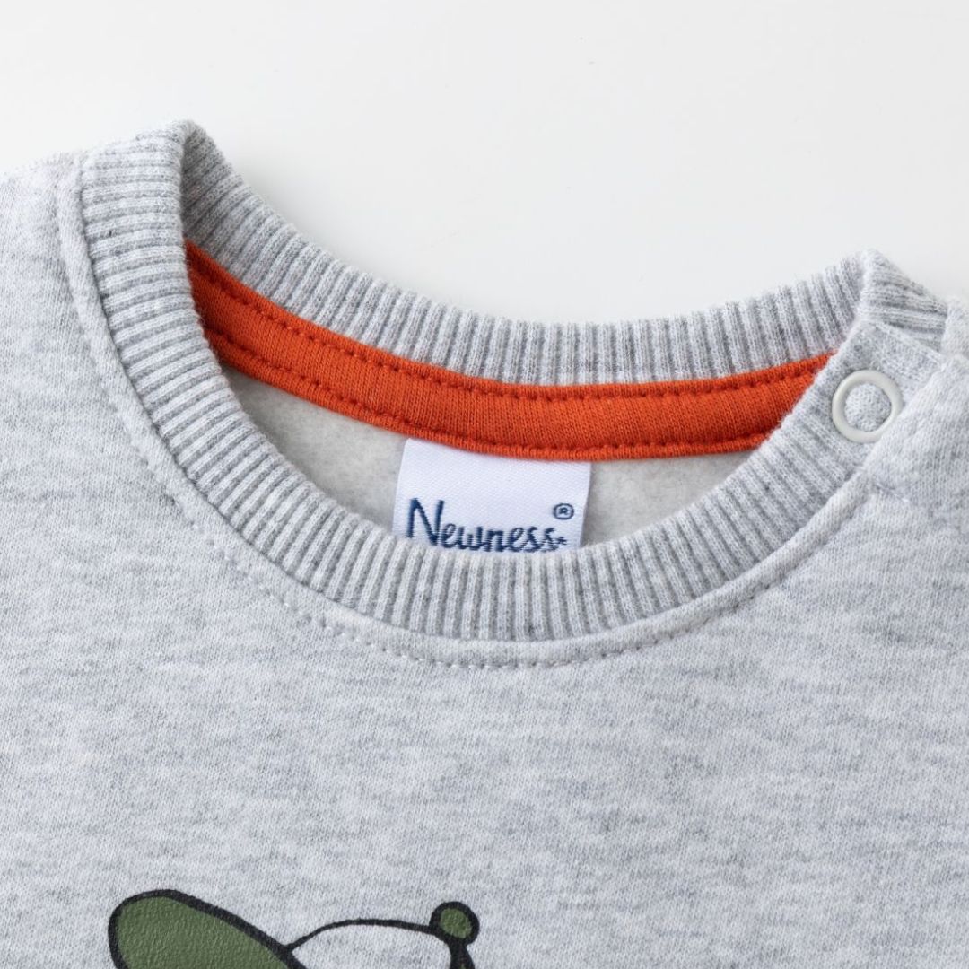 Baby Sweatshirt aus aufgerautem Fleece 'Little Monster'