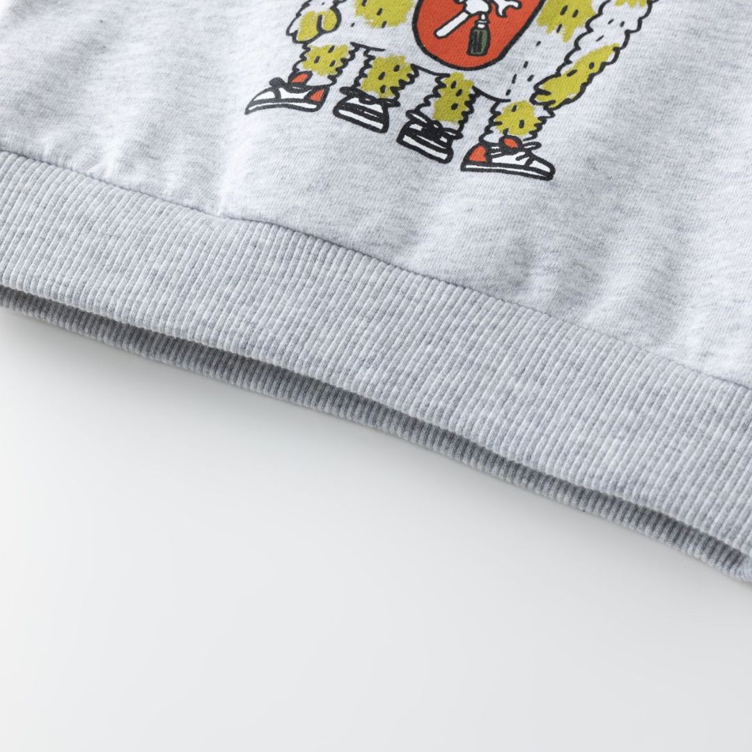 Baby Sweatshirt aus aufgerautem Fleece 'Little Monster'