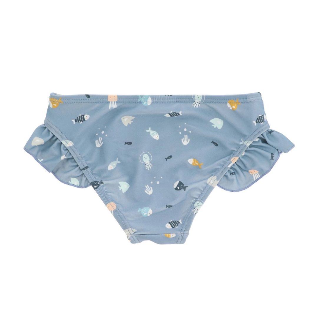 Kinder Bikinihose 'Fische' blau UPF 50+