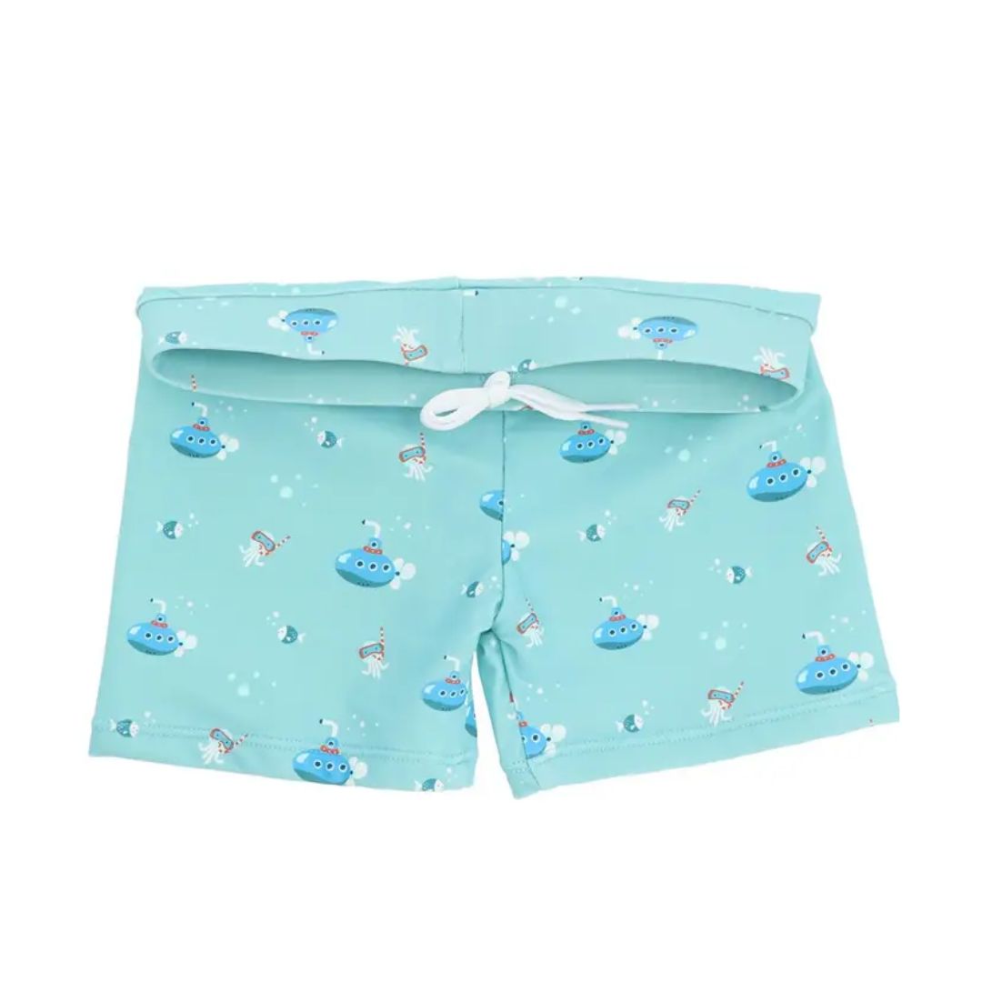 Badehose Short 'U-Boote'blau UPF 50+