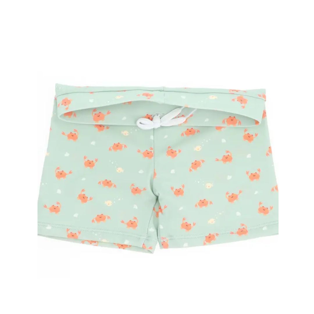 Badehose Short 'Krabben' mint UPF 50+