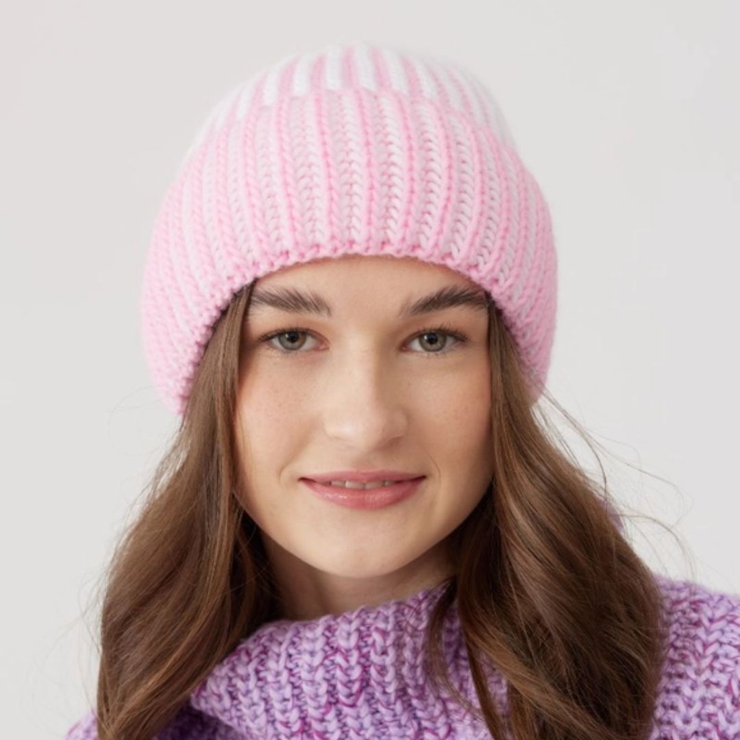Damen Ballonmütze rosa