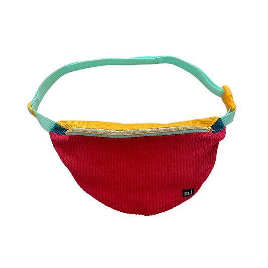 Damen Hipbag 'Patchwork Unique' rot/blau/gelb