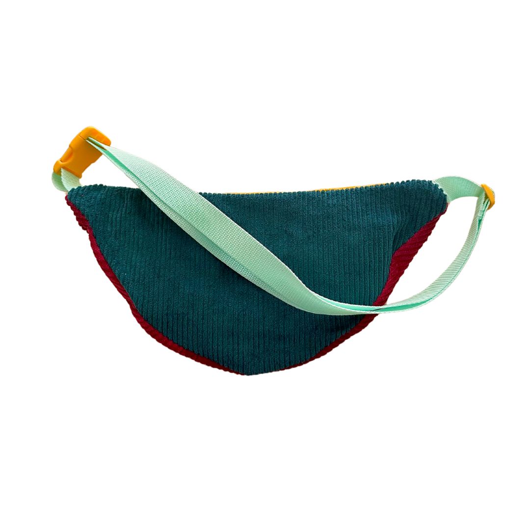 Damen Hipbag 'Patchwork Unique' rot/blau/gelb