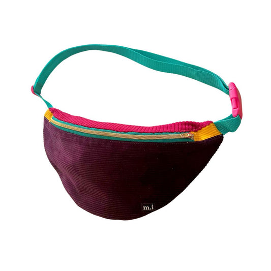Damen Hipbag 'Patchwork Unique' lila/fuchsia/gelb