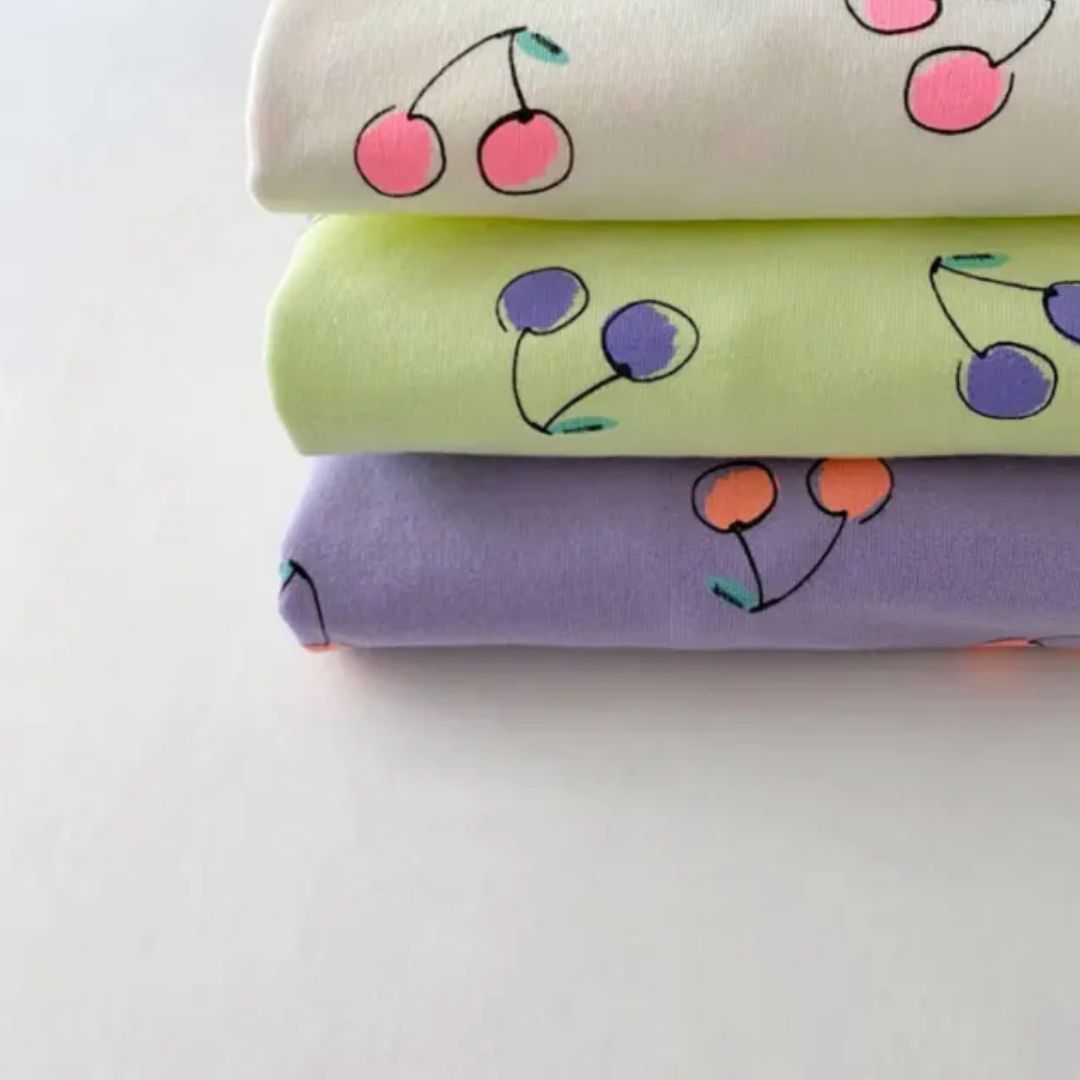 T-Shirt 'Kirschen' grün