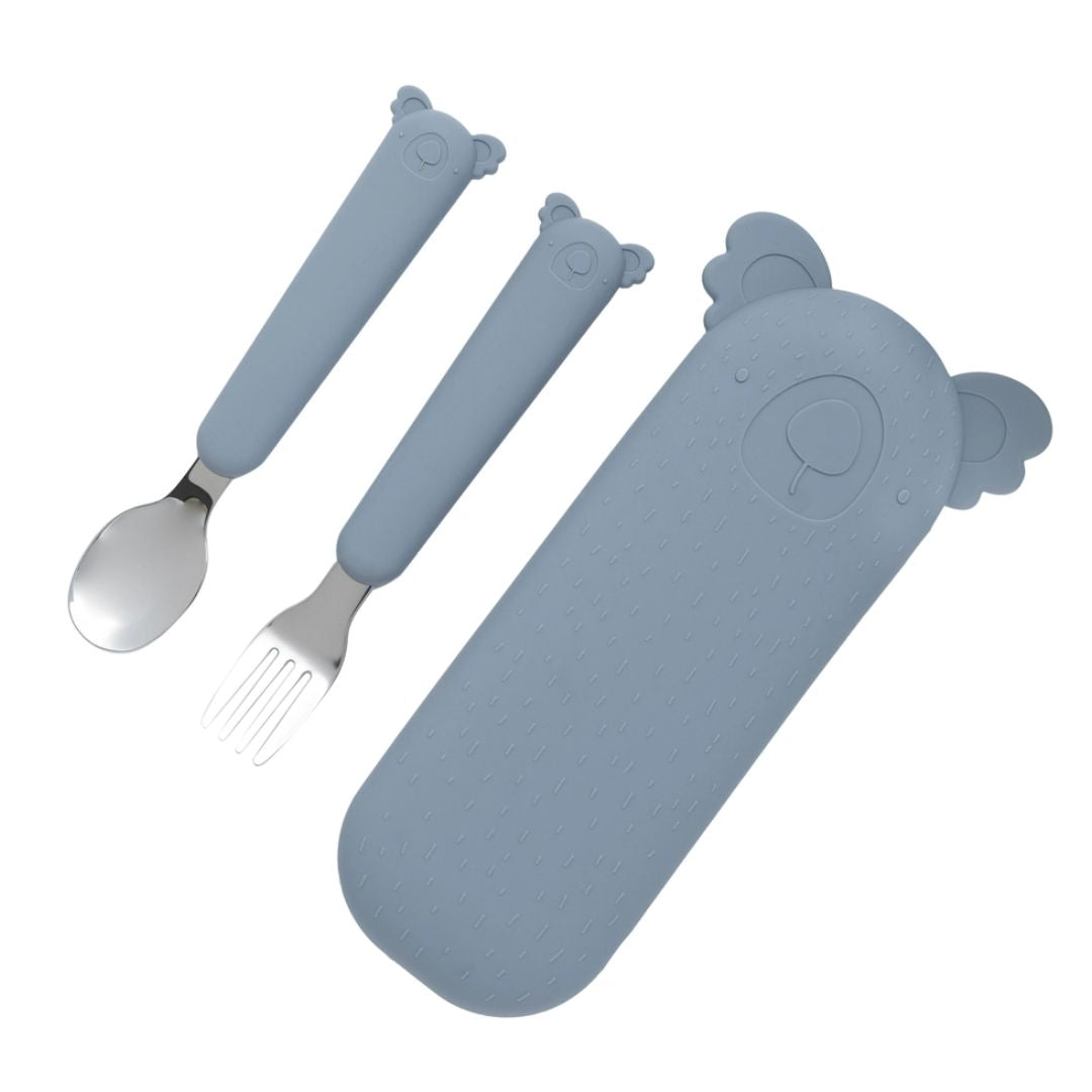 Besteckset und Etui 'Zoe the Koala ' blau