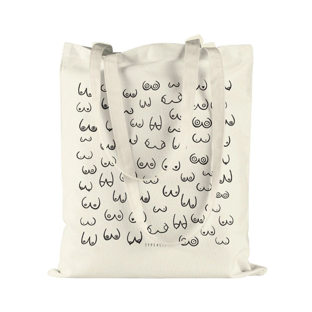 Baumwolltasche 'Busenfreunde' natur
