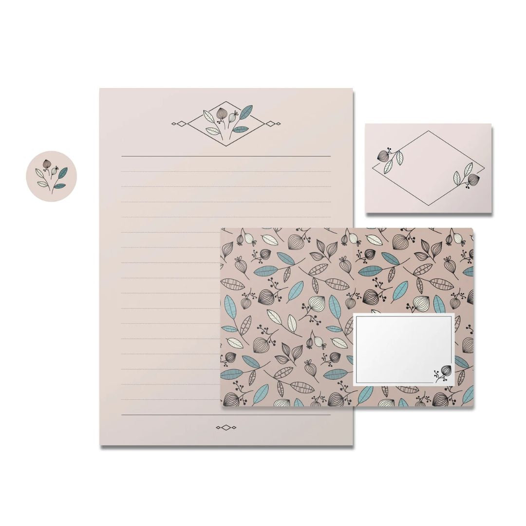 Briefpapier Set 01 'Blumen'