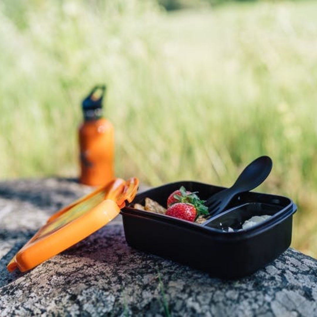 N'Ice Box für Kids Lunchbox mit Kühlpackung Kuh violett