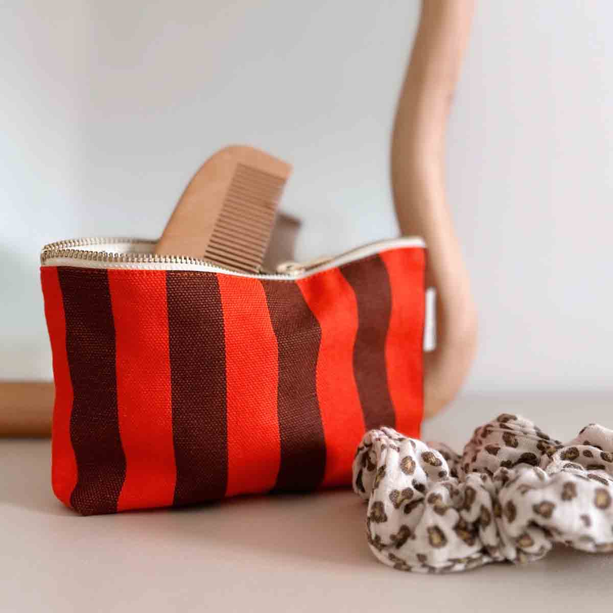 Mini Haargummi creme mit Leopardenmuster