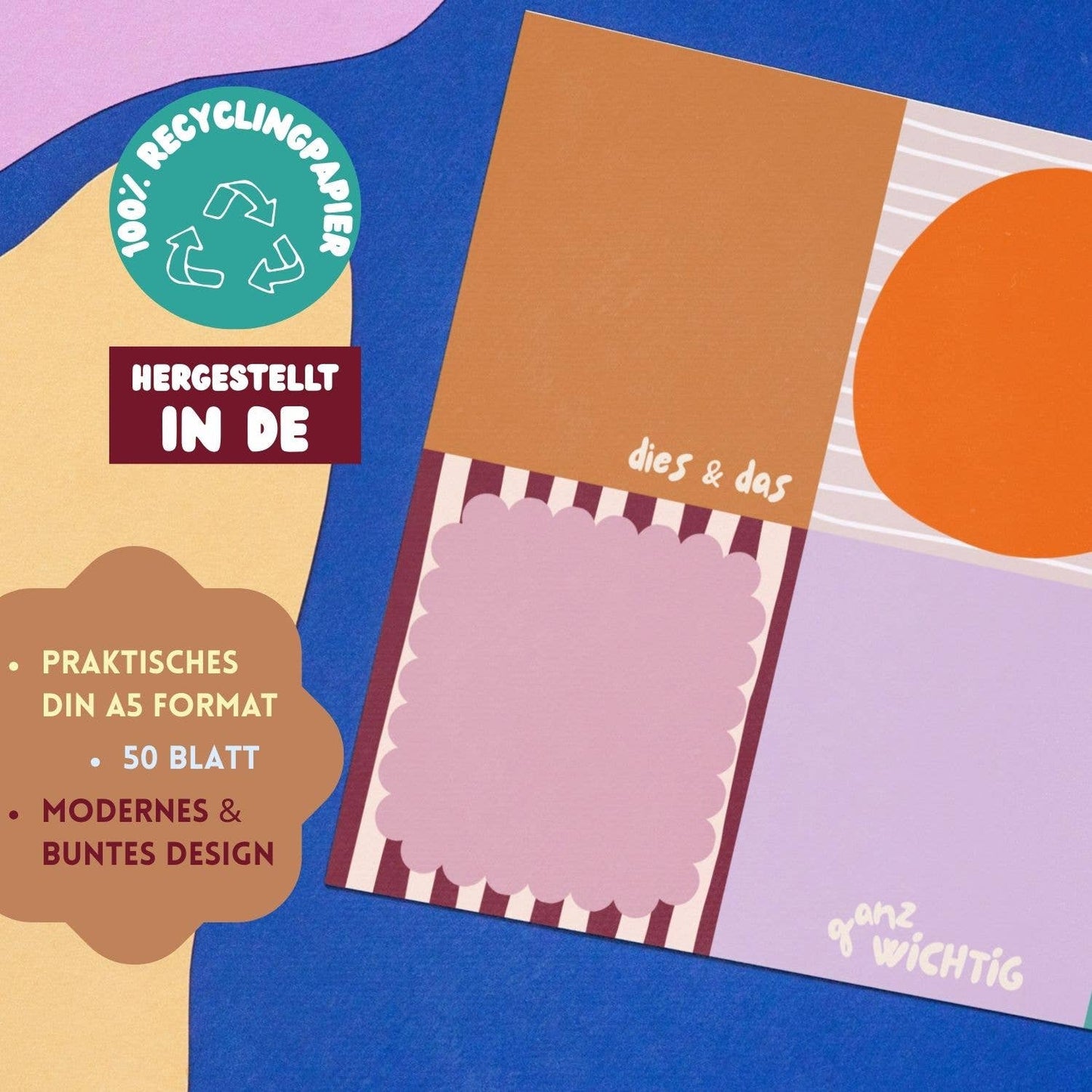 Wochenplaner 'Colour Notes' DIN A5