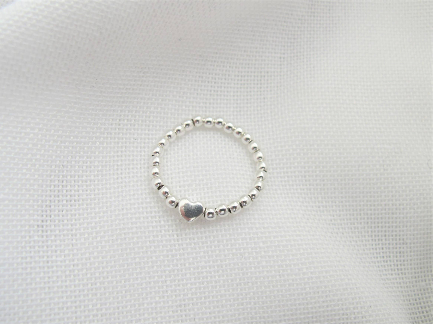 Kugelring Herz 925 Silber