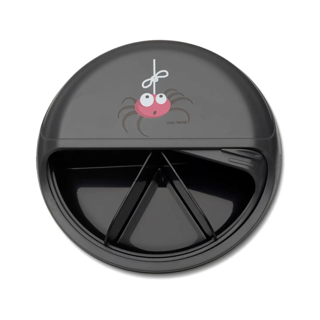 Snack Disc Kinder 'Kleine Spinne' anthrazit 15 cm