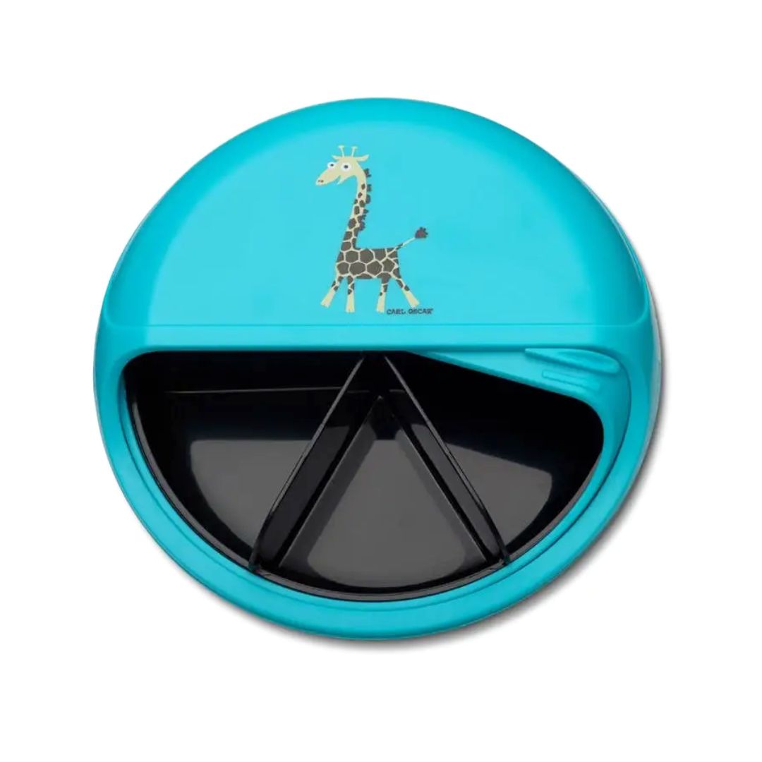Snack Disc Kinder 'Giraffe' türkis 15 cm