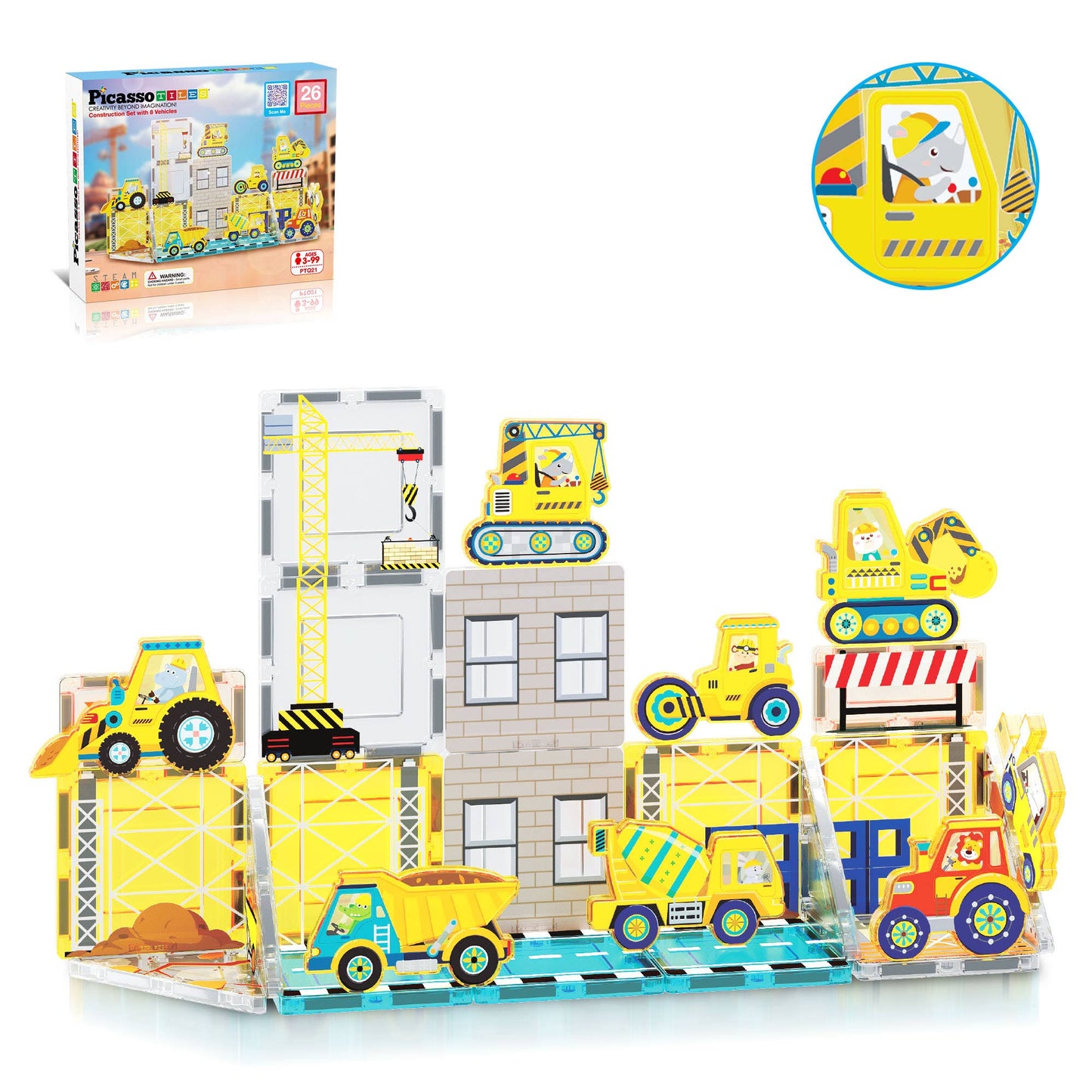 Magnetbausteine 'Metro City' | 26-teilig