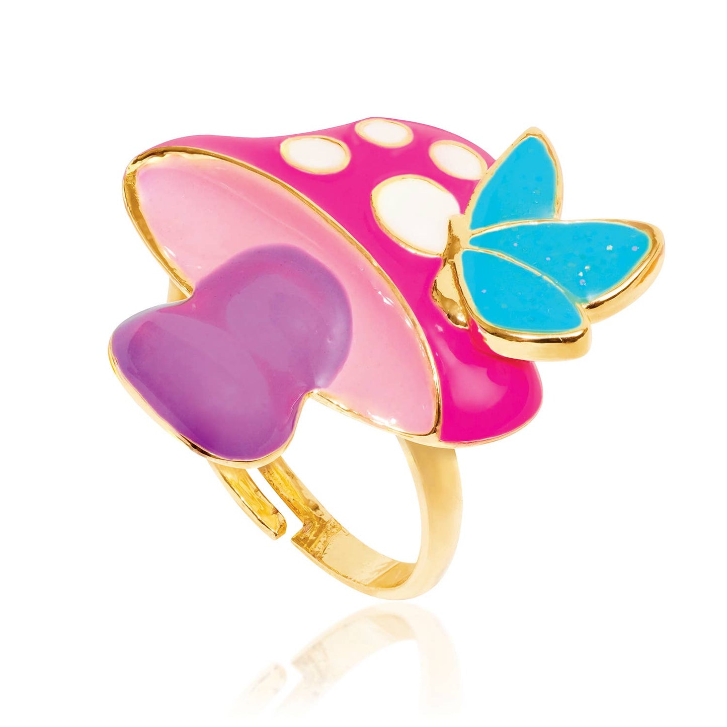 Verstellbarer Ring "Mushroom" mit Geschenkverpackung