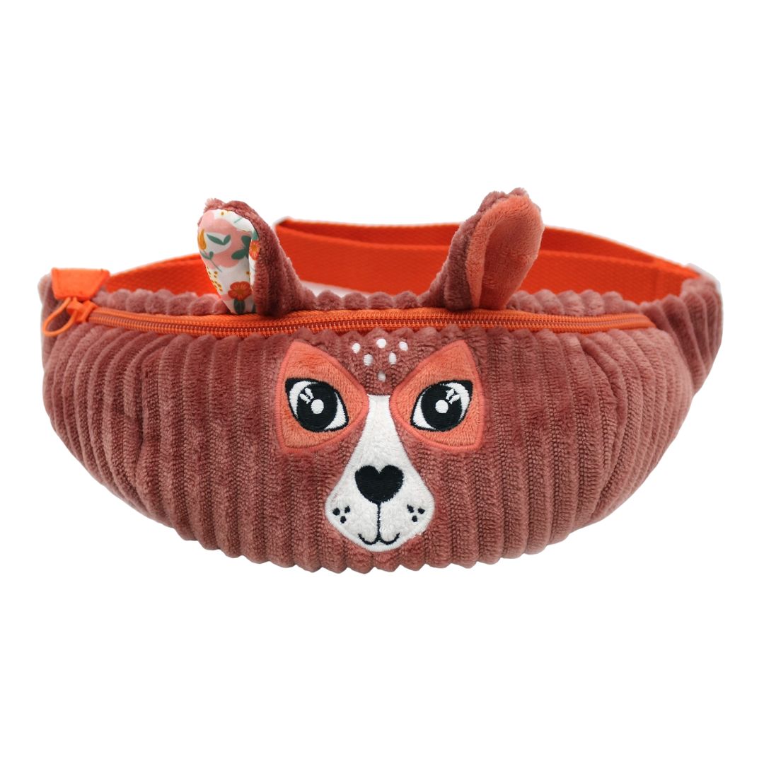 Kinder Bauchtasche aus Cord 'Melimelos der Hirsch'