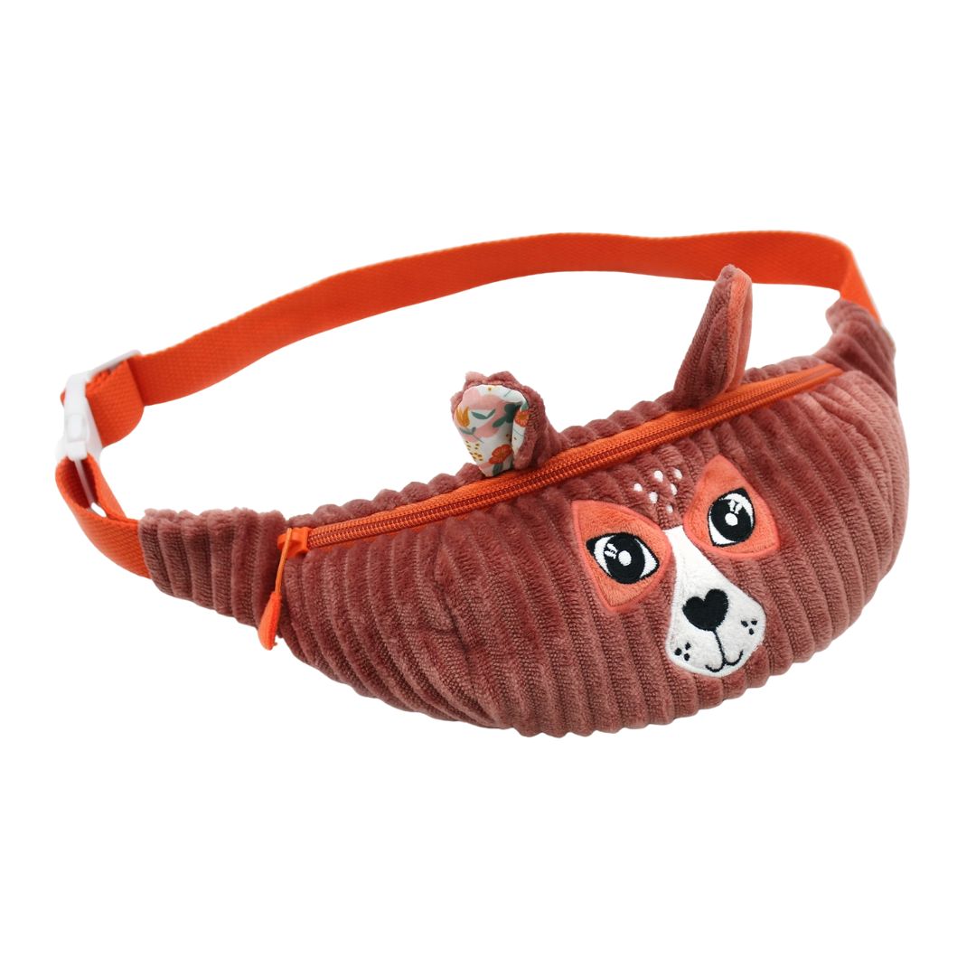 Kinder Bauchtasche aus Cord 'Melimelos der Hirsch'