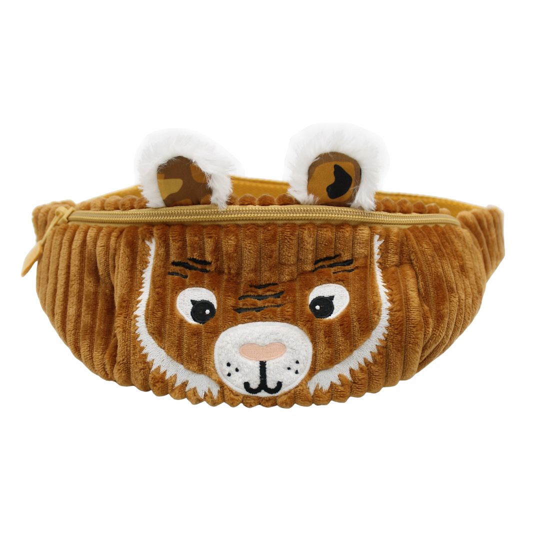 Kinder Bauchtasche aus Cord 'Speculos der Tiger'
