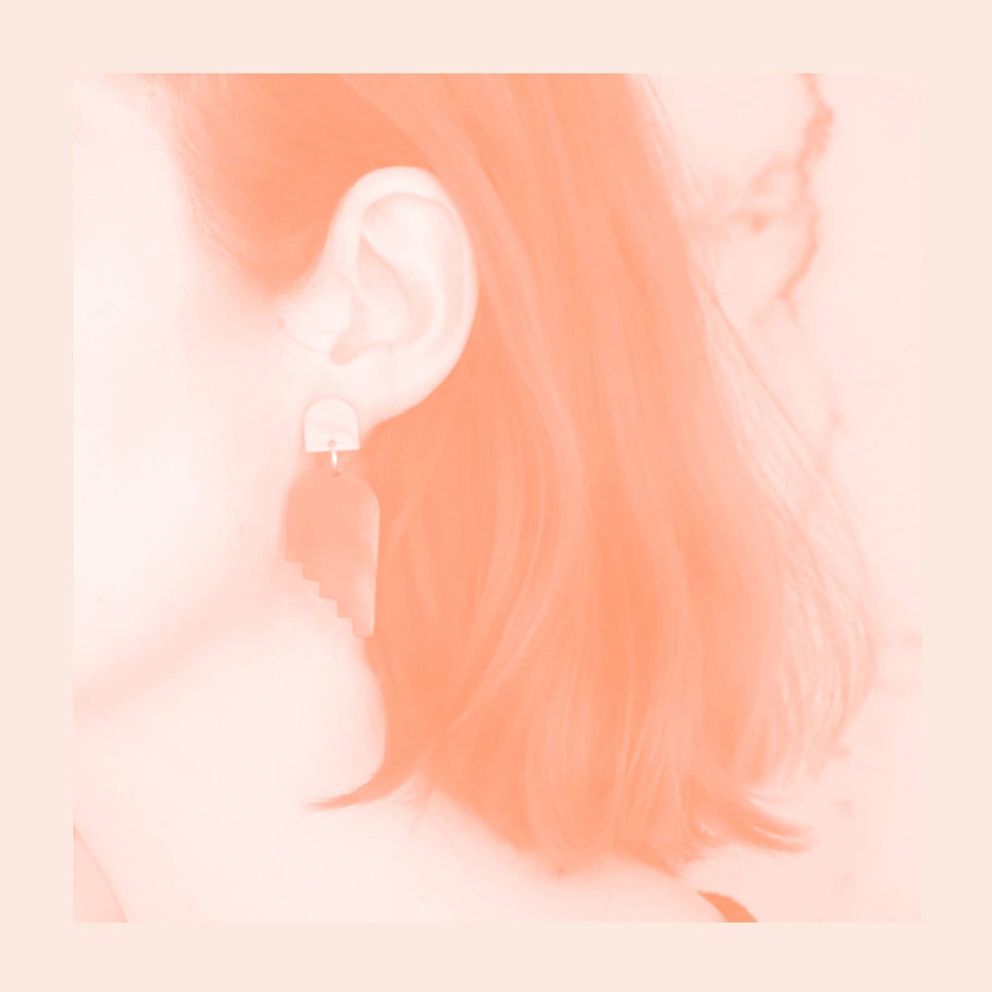 Damen Ohrringe purple/grün