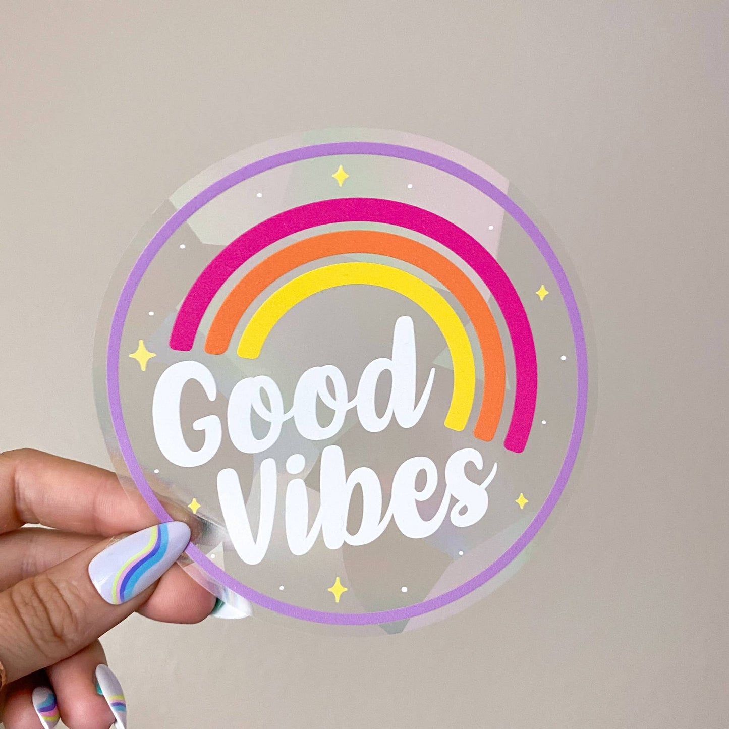 Good Vibes Suncatcher Aufkleber