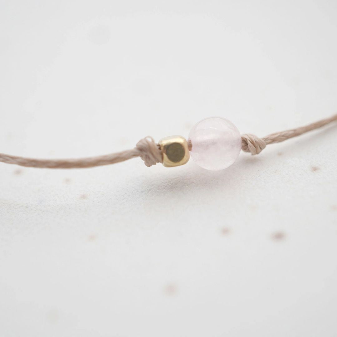 Damen Armband 'Rosenquarz'