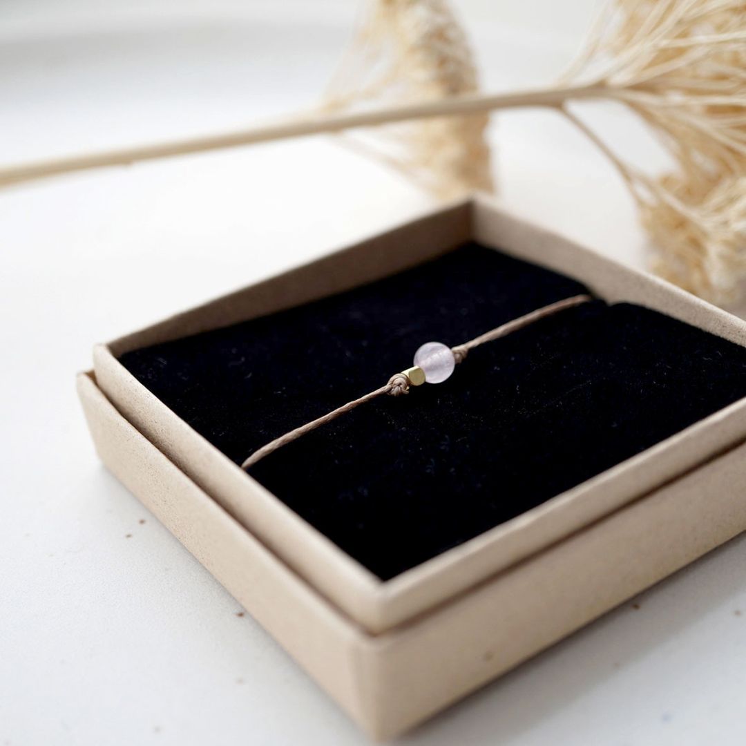 Damen Armband 'Rosenquarz'