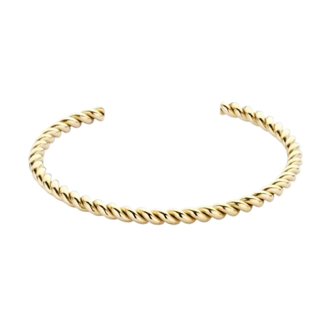 Damen Armreif 'Twisted' gold