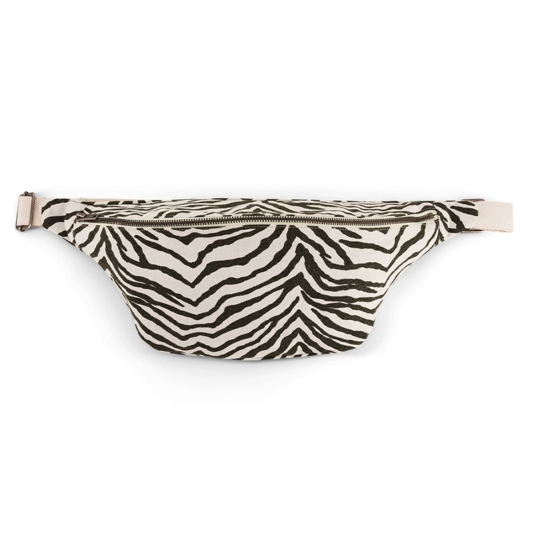 Damen Gürteltasche mit Zebra-Muster 'Zebrou Greige'