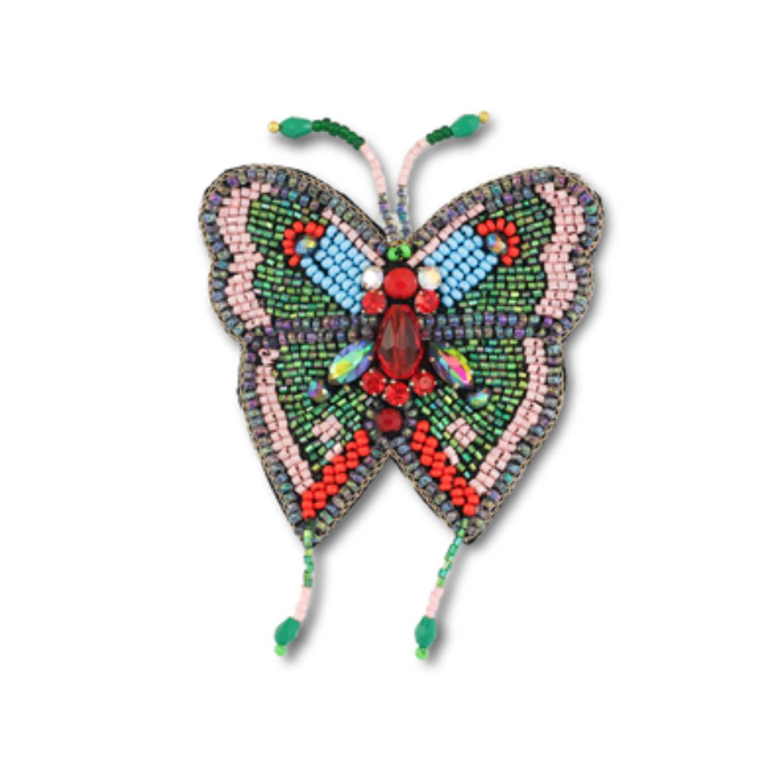 Brosche 'Schmetterling' colorful