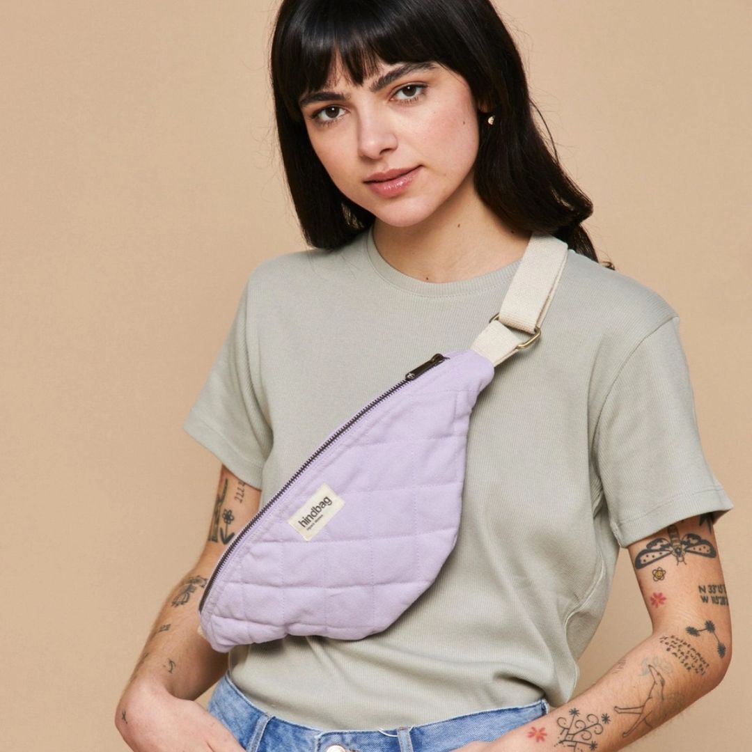 Damen Gürteltasche gesteppt 'Olivia' flieder