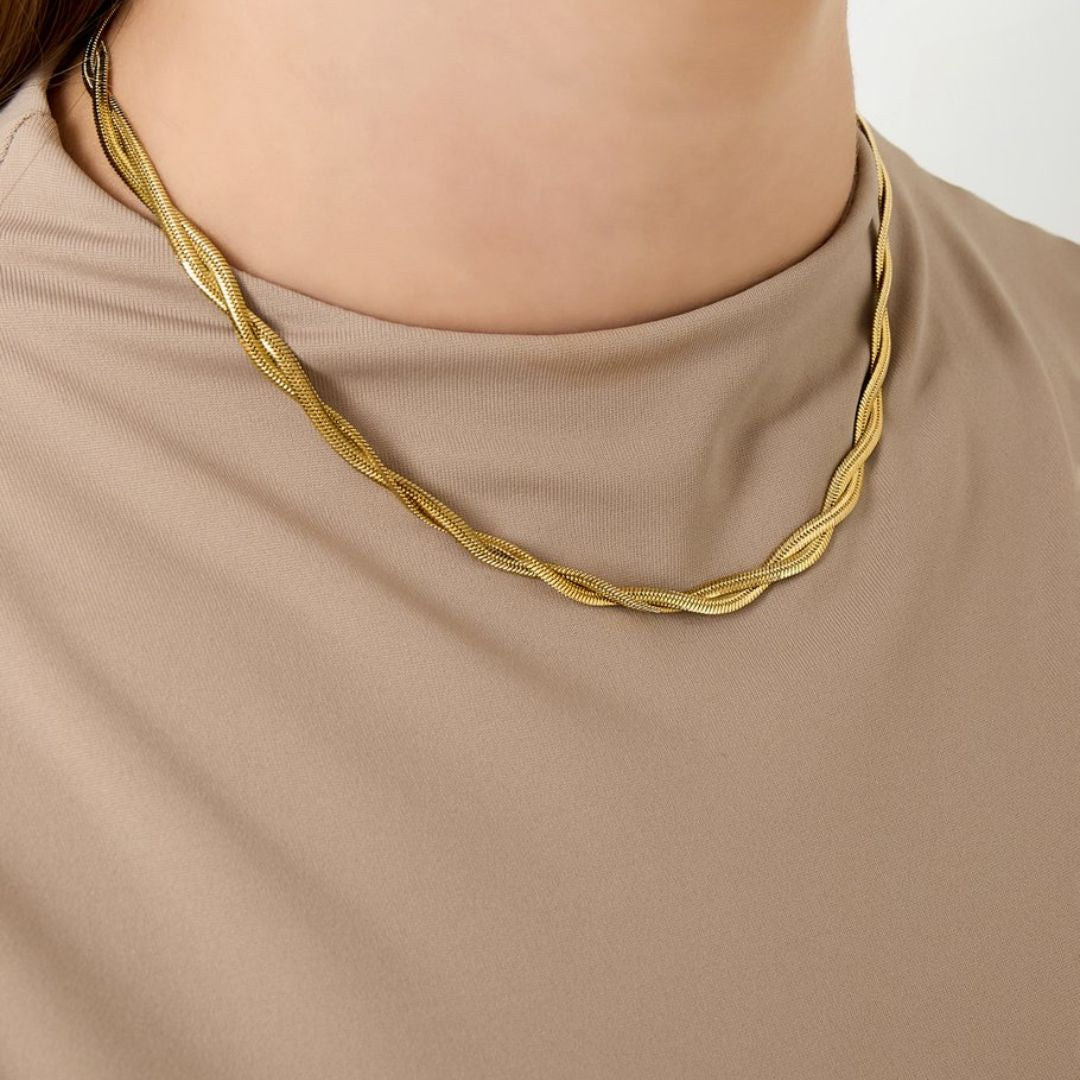 Damen Halskette 'Casual Daily Simple' gold