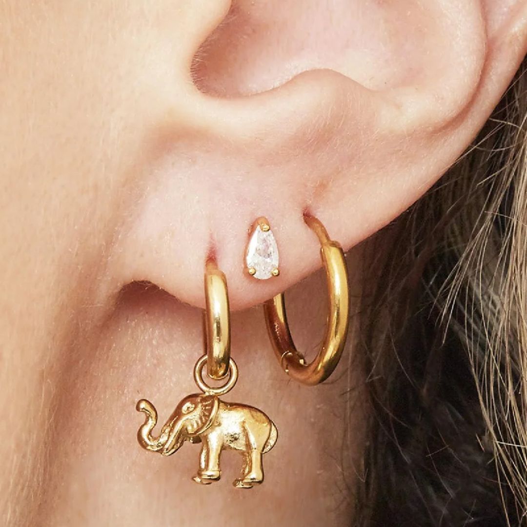 Damen Ohrringe 'Creolen Basic' gold