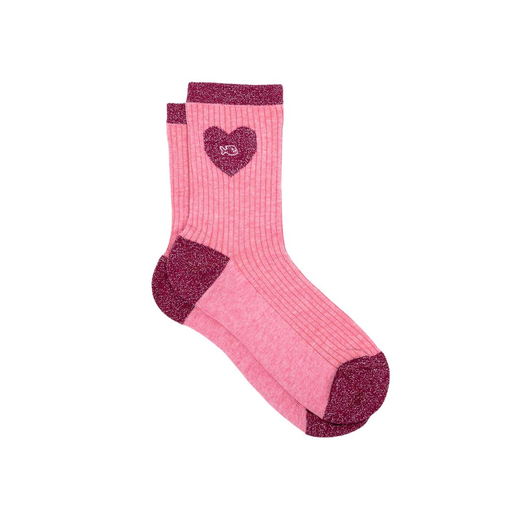 Herzsöckchen - Hellrosa und Rosa