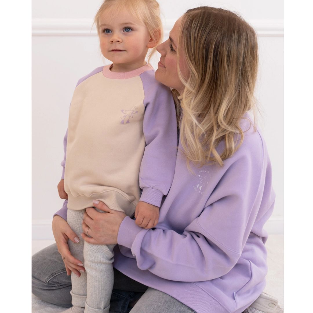 Damen Sweatshirt 'No Sleep Club' flieder