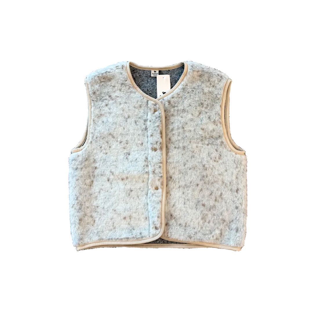 Damen Weste 'TYB' beige multi dots