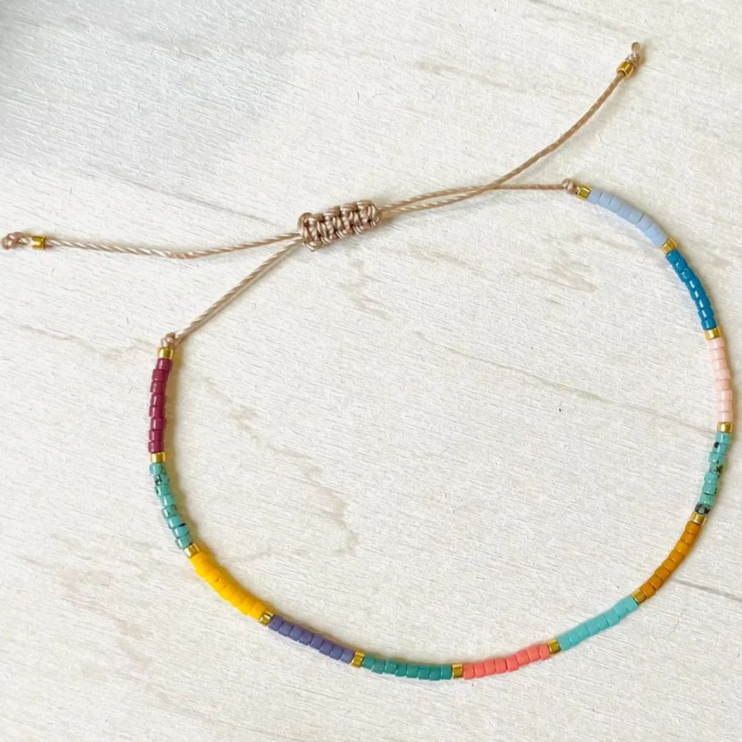Damen Armband 'Miyuki Perlen' multicolor