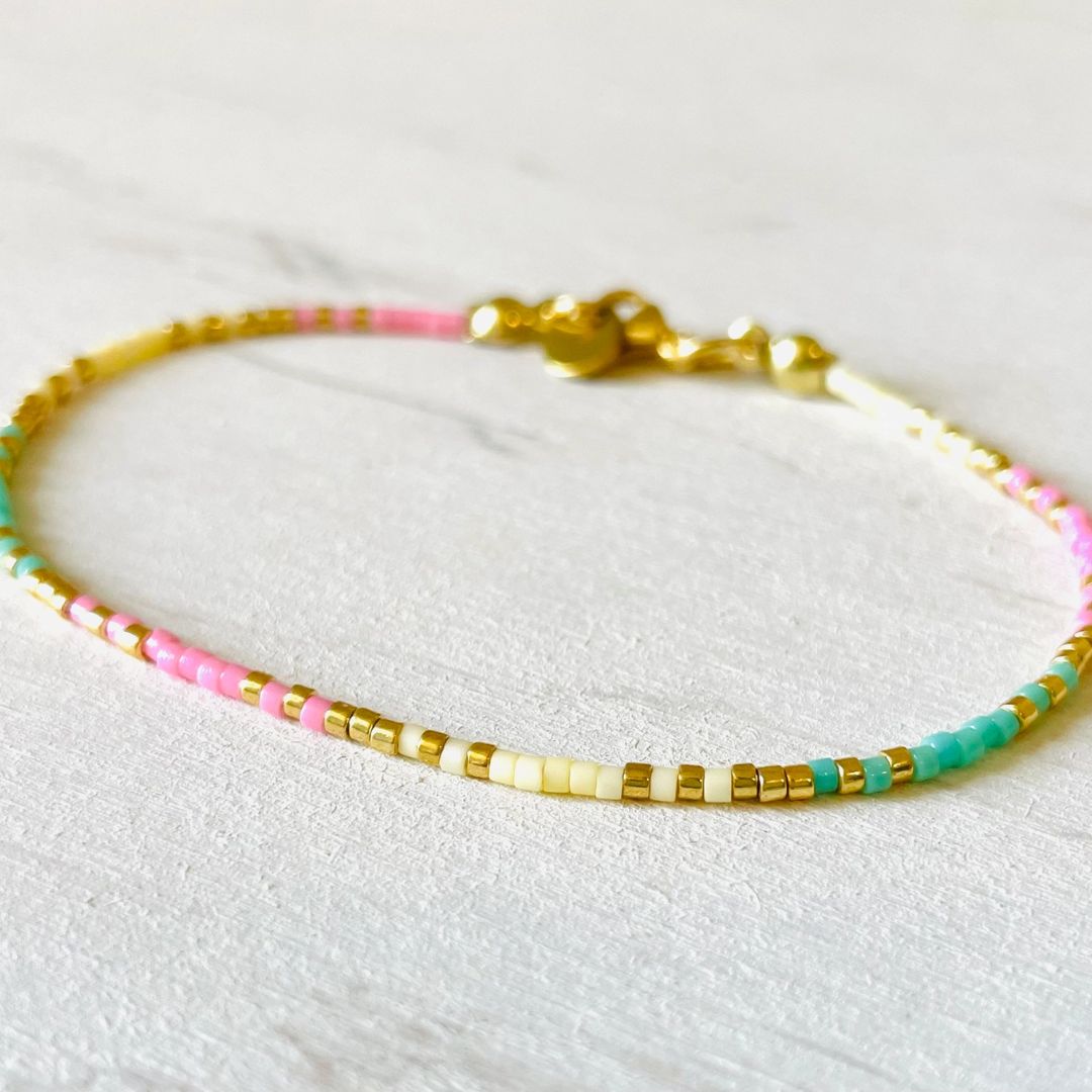 Damen Armband 'Miyuki Perlen' summer