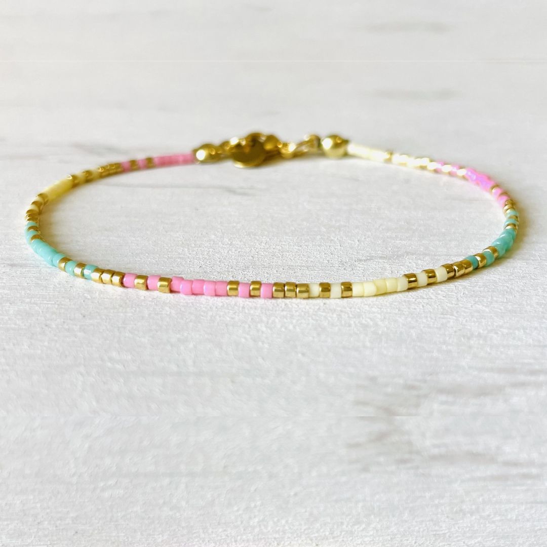 Damen Armband 'Miyuki Perlen' summer