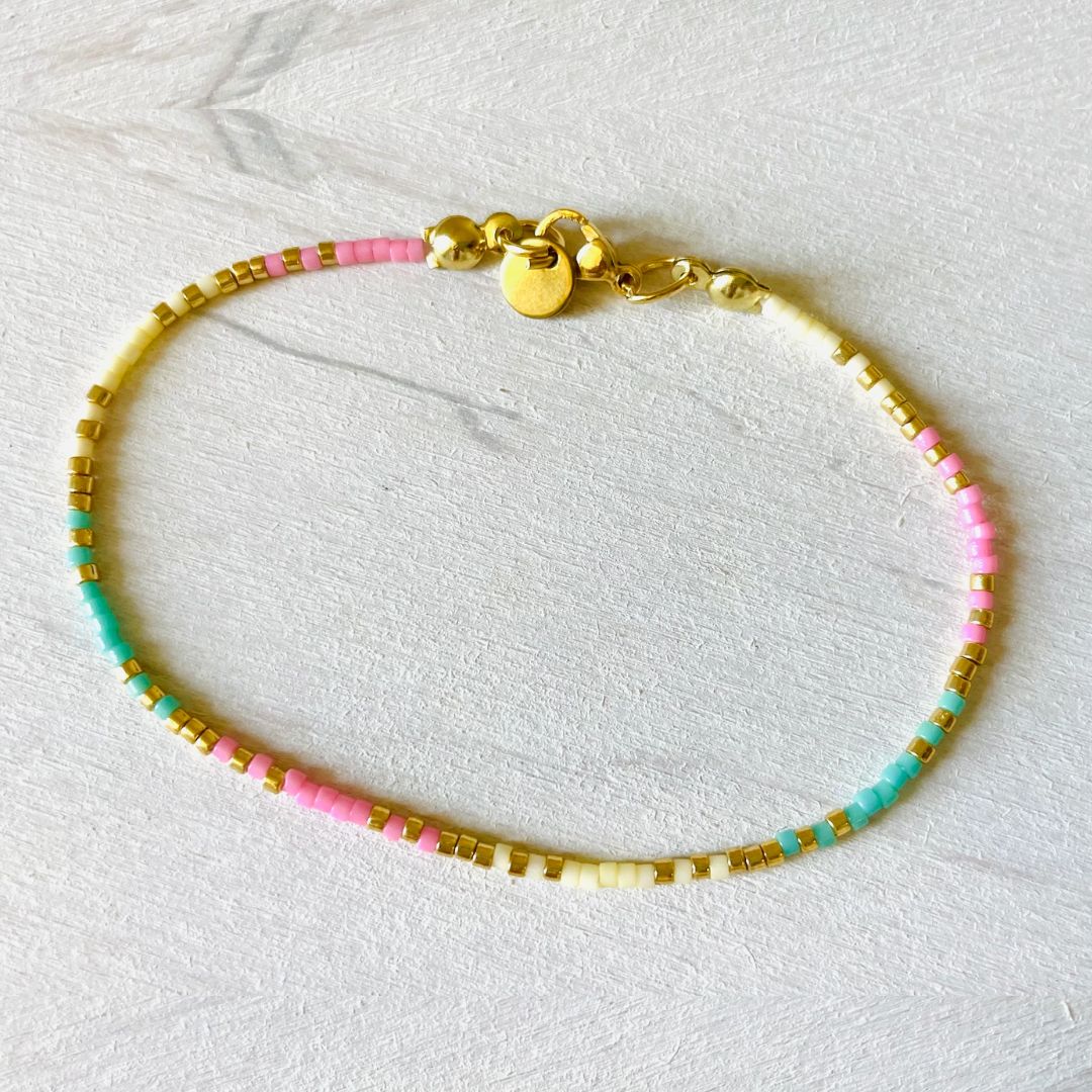 Damen Armband 'Miyuki Perlen' summer