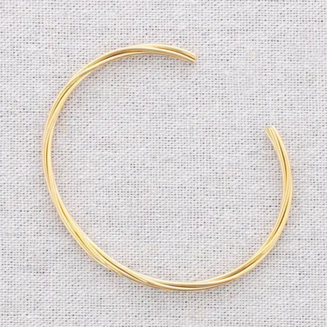 Damen Armband gedreht gold